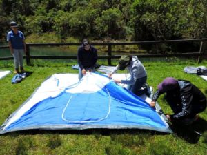 Montaje de Campamento Raíces Profundas Turismo Ecológico y Cultural.